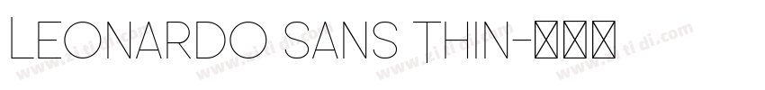 Leonardo Sans Thin字体转换
